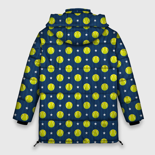 Женская зимняя куртка Oversize Мячики для Тенниса, цвет черный - фото 2