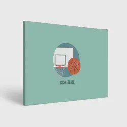 Холст прямоугольный Basketball Спорт