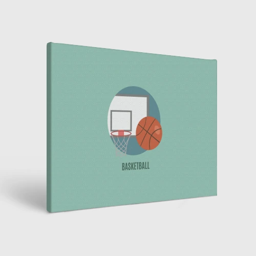Холст прямоугольный Basketball Спорт