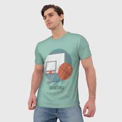 Мужская футболка 3D Basketball Спорт - фото 2