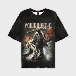 Мужская футболка oversize 3D Powerwolf Call of the Wild
