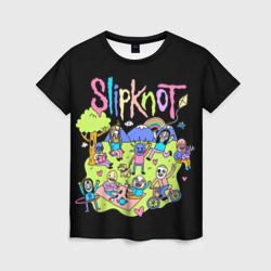 Slipknot cuties – Женская футболка 3D с принтом купить