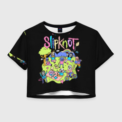 Женская футболка Crop-top 3D Slipknot cuties