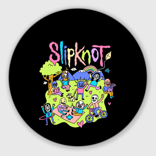 Круглый коврик для мышки Slipknot cuties