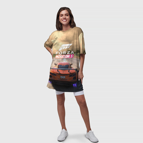 Платье-футболка 3D Forza Horizon 5 Игра, цвет 3D печать - фото 5