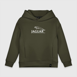 Детское худи Oversize хлопок Jaguar, Ягуар Логотип