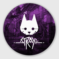 Круглый коврик для мышки Stray игра