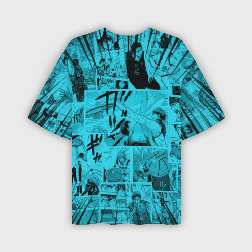 Мужская футболка oversize 3D Баскетбол Куроко, Куроко Тецуя, цвет 3D печать - фото 2
