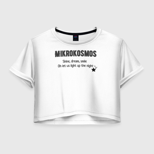 Женская футболка Crop-top 3D Mikrokosmos