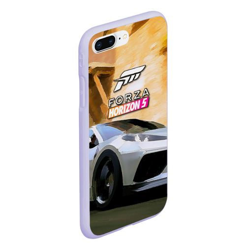 Чехол для iPhone 7Plus/8 Plus матовый Игрище Forza Horizon 5, цвет светло-сиреневый - фото 3