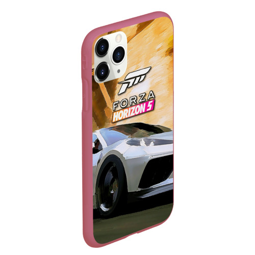 Чехол для iPhone 11 Pro Max матовый с принтом Игрище Forza Horizon 5, вид сбоку #3