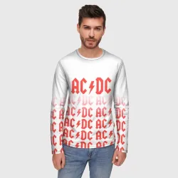 Мужской лонгслив 3D Ac/dc Паттерн - фото 2