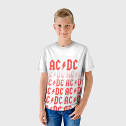 Детская футболка 3D Ac/dc Паттерн - фото 2
