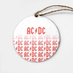 Деревянная игрушка круг Ac/dc Паттерн
