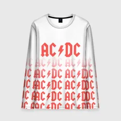 Мужской лонгслив 3D Ac/dc Паттерн