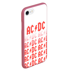 Чехол для iPhone 7/8 матовый Ac/dc Паттерн - фото 2