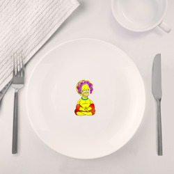 Набор: тарелка + кружка Гомер - бог пончиков - фото 2