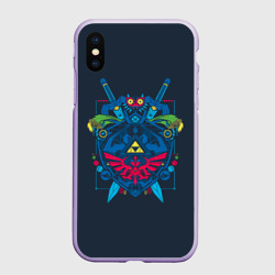 Чехол для iPhone XS Max матовый Оружие Линка