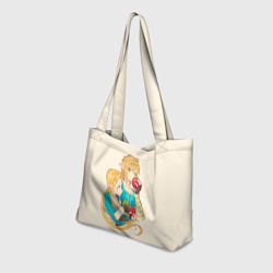 Пляжная сумка 3D Линк и Зельда с яблоками - фото 2