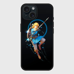 Чехол силиконовый для Apple iPhone 15 матовый Линк на охоте