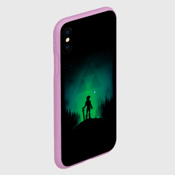 Чехол для iPhone XS Max матовый Линк на холме - фото 2