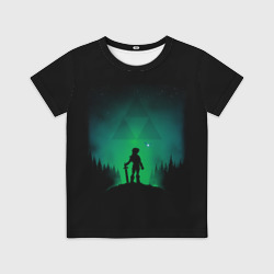 Детская футболка 3D Линк на холме