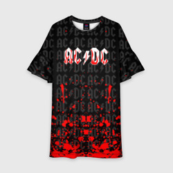 Детское платье 3D Ac/dc Паттерн