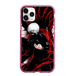 Чехол для iPhone 11 Pro матовый Токийский Гуль Красный Змей Tokyo Ghoul Snake