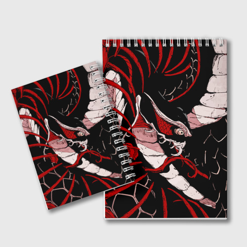 Блокнот Токийский Гуль Красный Змей Tokyo Ghoul Snake, цвет белый - фото 2
