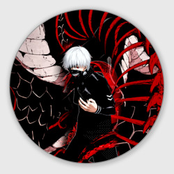 Круглый коврик для мышки Токийский Гуль Красный Змей Tokyo Ghoul Snake