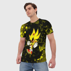 Мужская футболка 3D Sonic EXE + Краски - фото 2