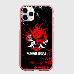 Чехол для iPhone 11 Pro Max матовый Cyberpunk samurai Japan style самурай