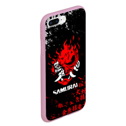 Чехол для iPhone 7Plus/8 Plus матовый Cyberpunk samurai Japan style самурай - фото 2