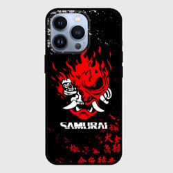 Чехол для iPhone 13 Pro Cyberpunk samurai Japan style самурай