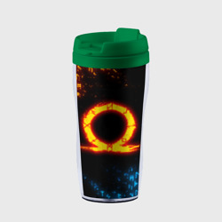 Термокружка-непроливайка God of war Cratos fire symbol rune