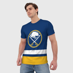 Мужская футболка 3D Buffalo Sabres, Баффало Сейберз - фото 2