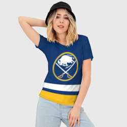 Женская футболка 3D Slim Buffalo Sabres, Баффало Сейберз - фото 2