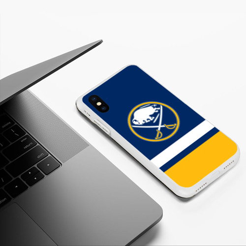 Чехол для iPhone XS Max матовый Buffalo Sabres, Баффало Сейберз - фото 5