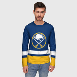 Мужской лонгслив 3D Buffalo Sabres, Баффало Сейберз - фото 2