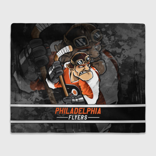 Плед 3D Филадельфия Флайерз, Philadelphia Flyers, цвет 3D (велсофт)