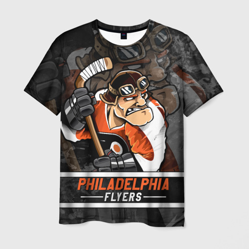 Мужская футболка 3D Филадельфия Флайерз, Philadelphia Flyers, цвет 3D печать