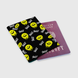 Обложка для паспорта матовая кожа Smile| smile| граффити - фото 2