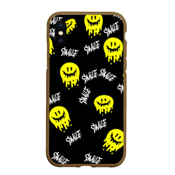 Чехол для iPhone XS Max матовый Smile| smile| граффити