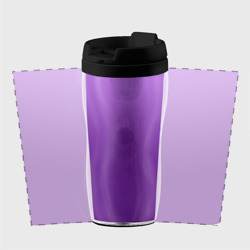Термокружка-непроливайка Красивый фиолетовый градиент - фото 2
