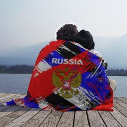 Плед 3D Russia Геометрия патриотизм - фото 2