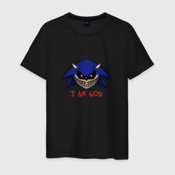 Мужская футболка хлопок Sonic Exe - I am God