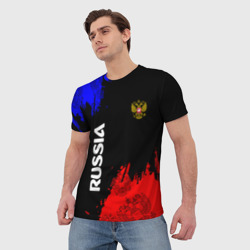 Мужская футболка 3D Russia Патриот - фото 2
