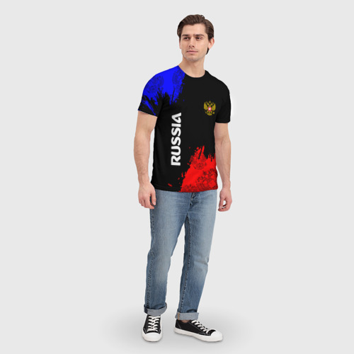 Мужская футболка 3D Russia Патриот, цвет 3D печать - фото 5