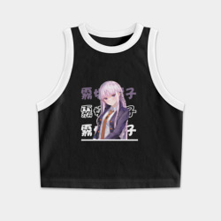 Женская укороченная майка-топ хлопок Данганронпа Danganronpa, Кёко Киригири Kyouko Kirigiri