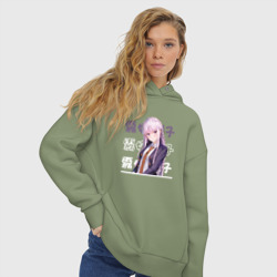 Женское худи Oversize хлопок Данганронпа Danganronpa, Кёко Киригири Kyouko Kirigiri - фото 2